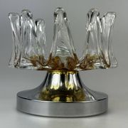 60s 70s wall lamp Wall Sconce made of metal & Murano glass Space Age design