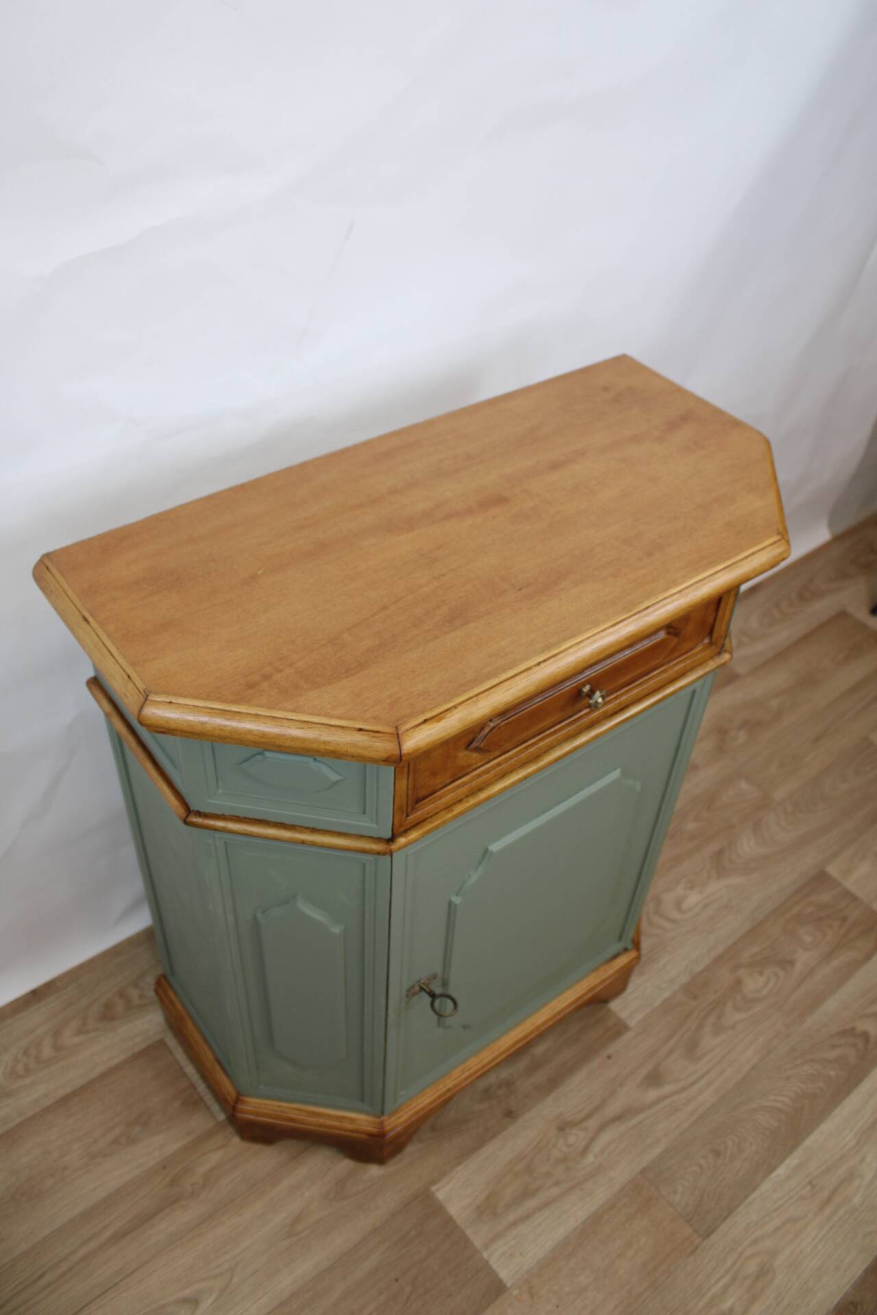 Vintage sage green confiturier, France, 1960s