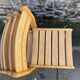 Suite of 8 solid beech chairs