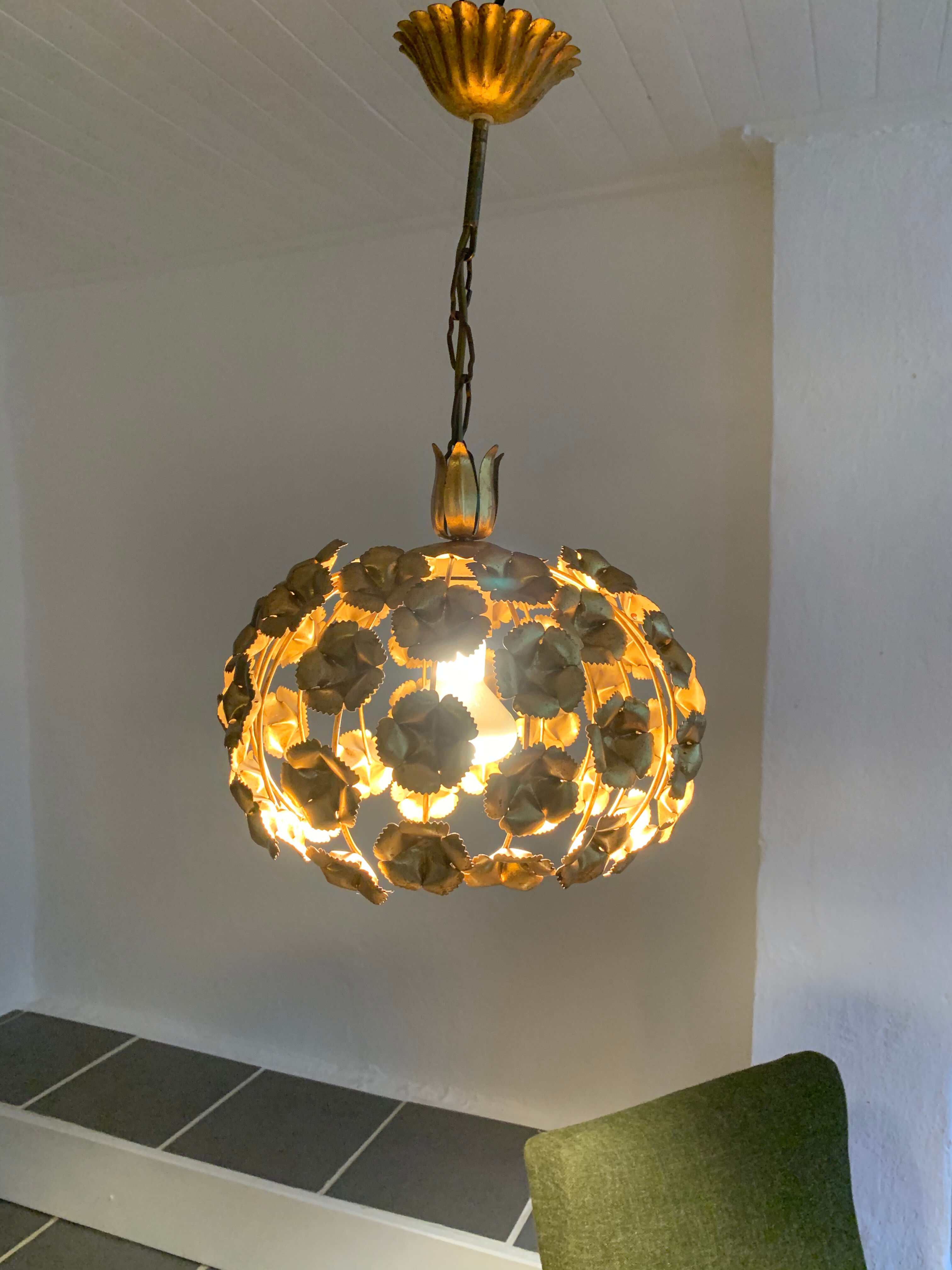 Vintage brass suspension