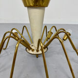 Antique 12-light Sputnik spider pendant lamp from the 60s