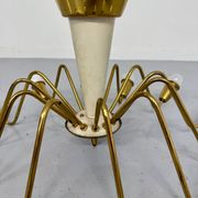 Antique 12-light Sputnik spider pendant lamp from the 60s