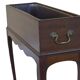 Elegant mid-century teak planter with tray.