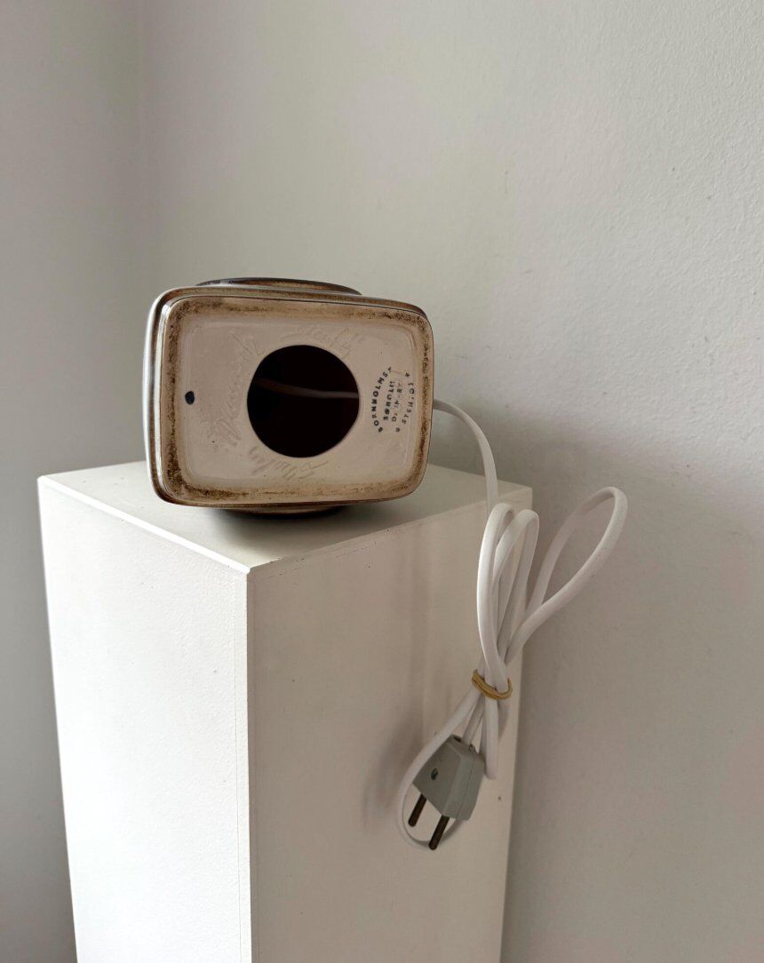 Table lamp in stoneware and ceramic by Einar Johansen for Søholm Stoneware, Denmark, 1960s