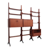 Mid century modular teak bookcase AV Arredamenti 1960s