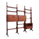 Mid century modular teak bookcase AV Arredamenti 1960s
