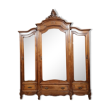 Louis XV Rocaille walnut cabinet stamped Gianinetto circa 1880