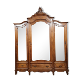 Louis XV Rocaille walnut cabinet stamped Gianinetto circa 1880