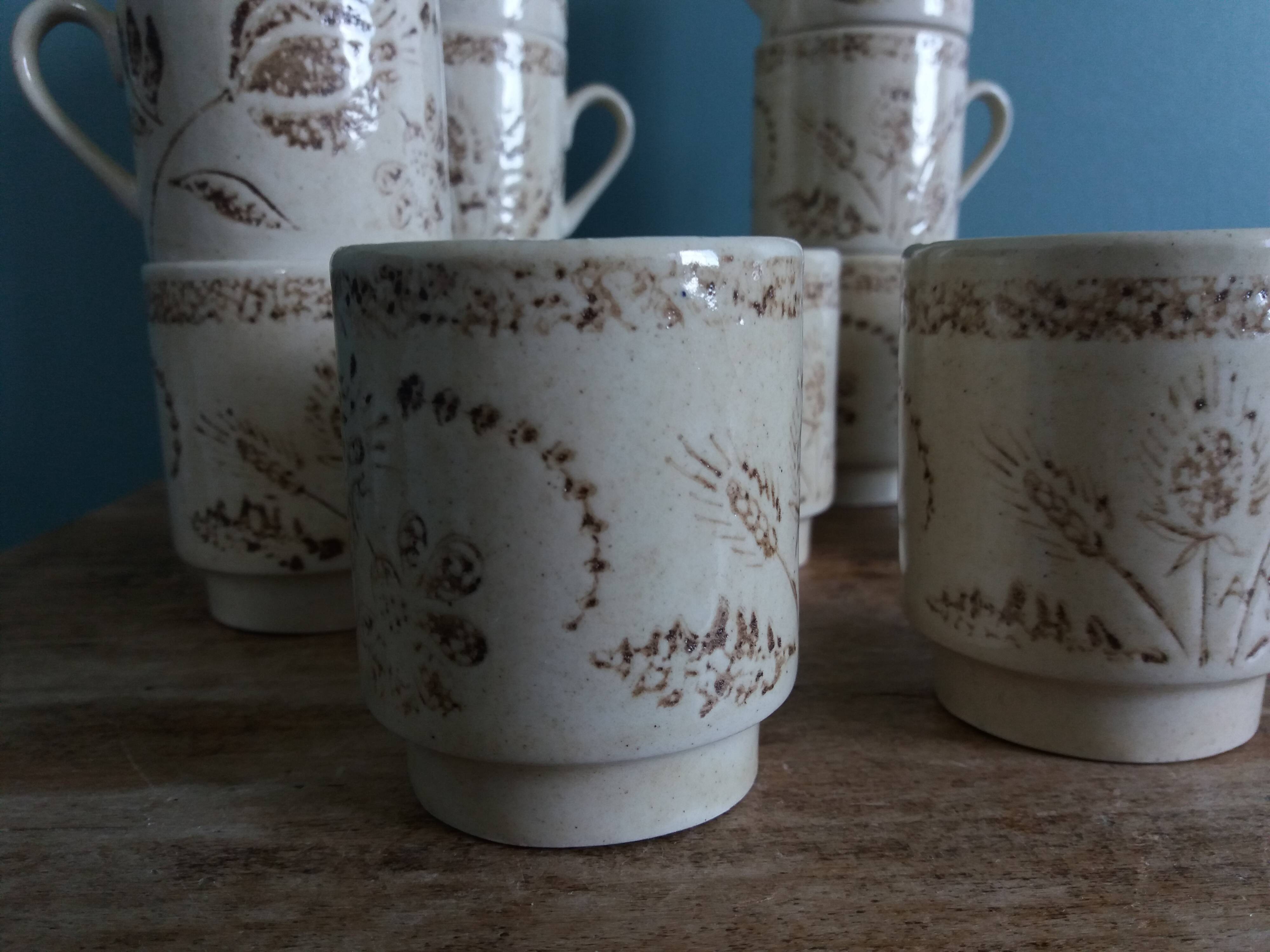 Badonviller cups from the 70s