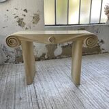 70s tropicalist rattan console