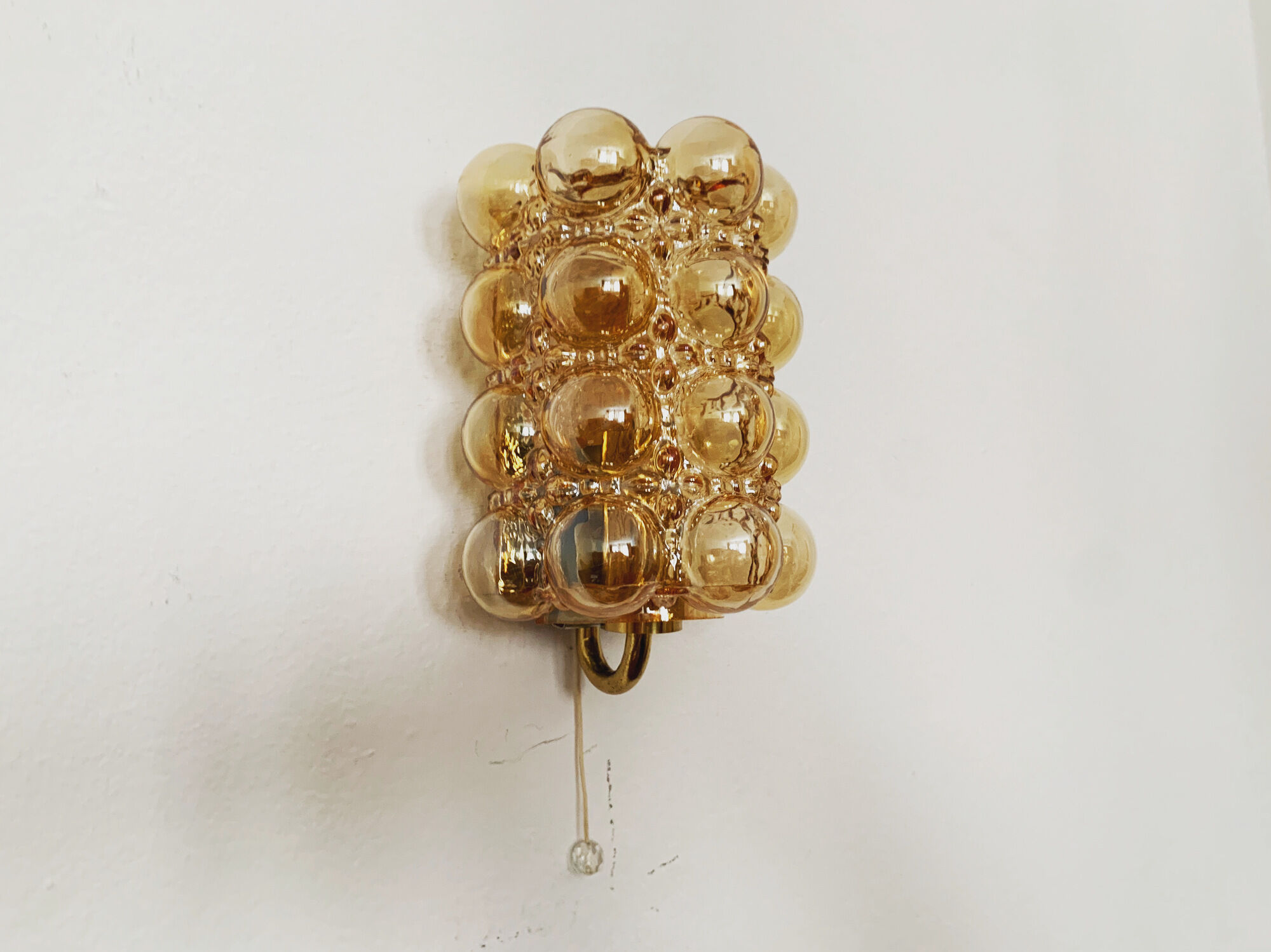 Set of 2 mid-century modern bubble wall lamps by Helena Tynell for Limburg