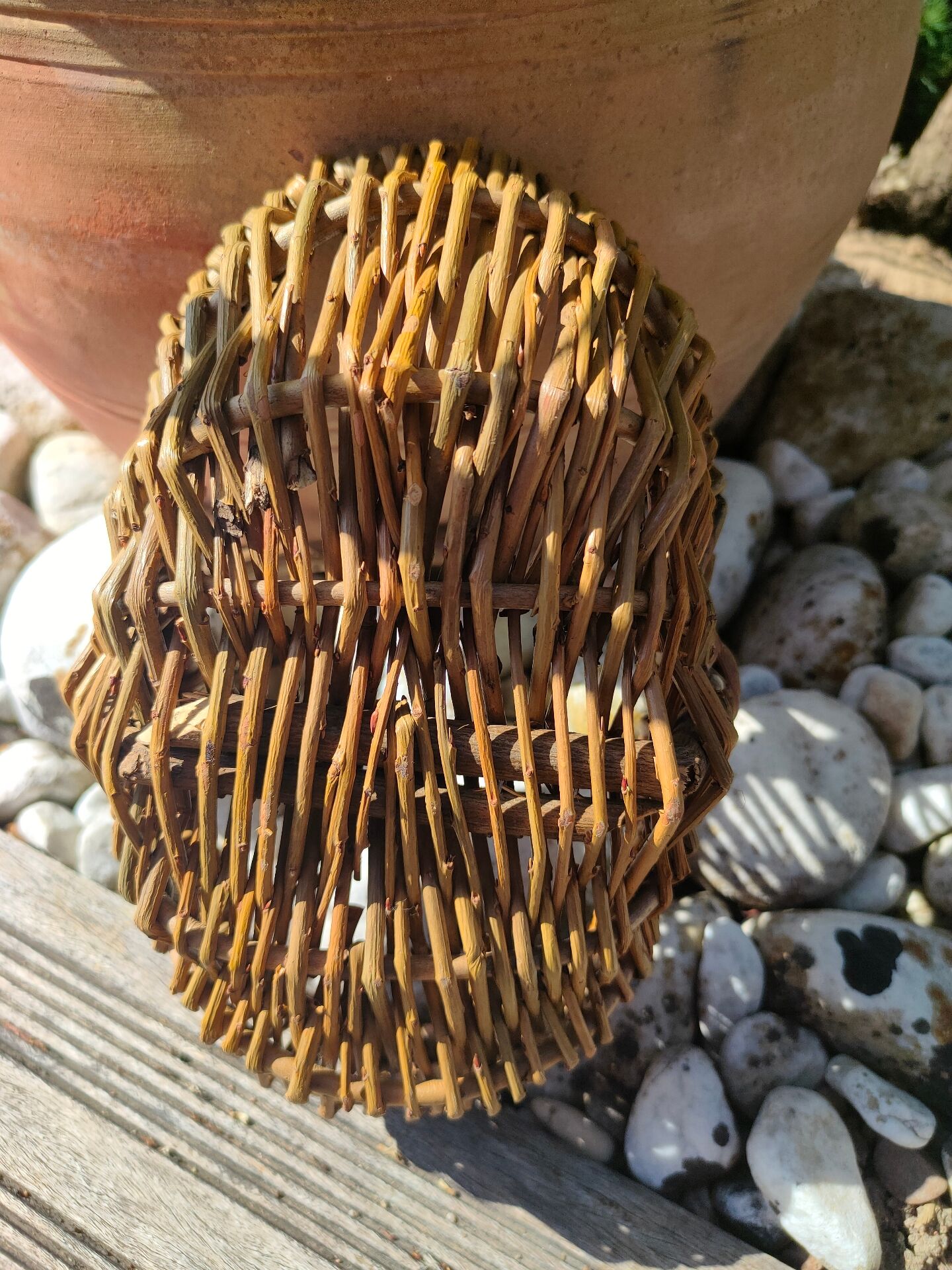 Country-style wicker basket