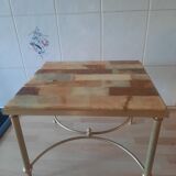 Marble and onyx coffee table