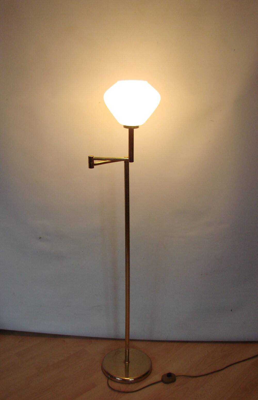 Brass floor lamp , 1970s.