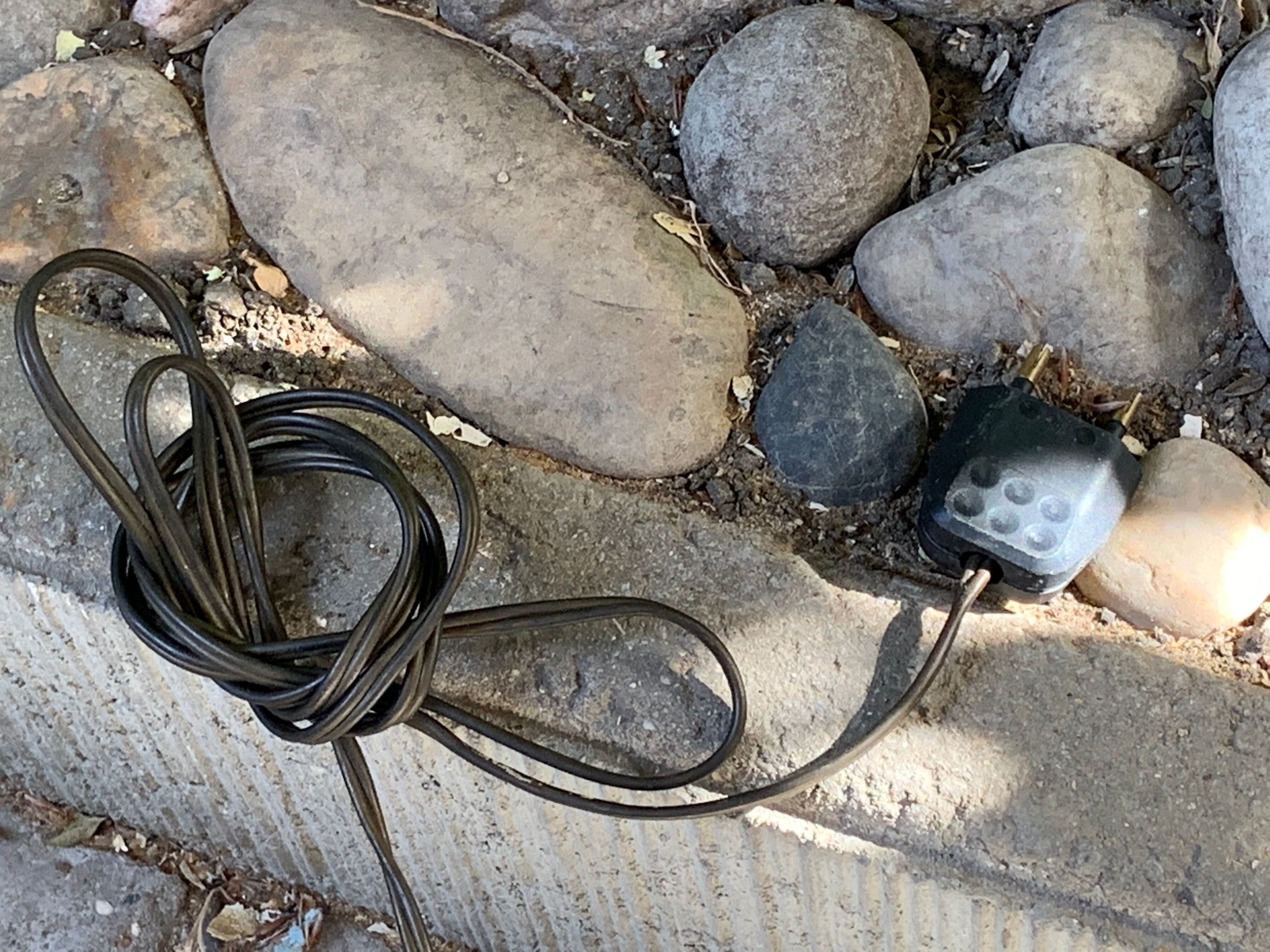 Pair of tripod lampposts 1960