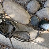 Pair of tripod lampposts 1960