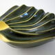 Vintage ashtray 1950 two-tone ceramic