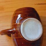 Wine pitcher year 40 earthenware in the shape of a barrel