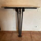 Large wrought iron console