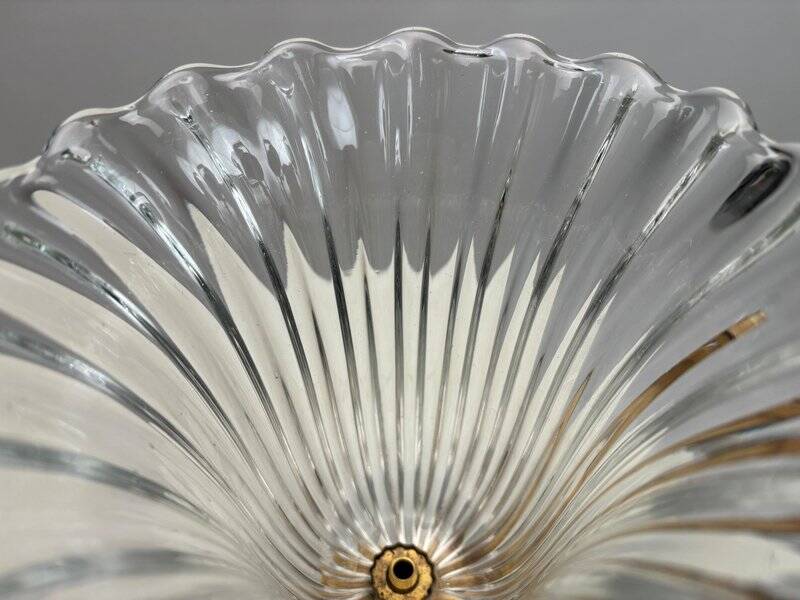 Murano Glass Wall Lamps attributed to Ercole Barovier, Italy, 1940s, Set of 2