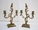 Pair of gilded bronze candlesticks