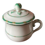6 old Paris porcelain cream pots 19th (1850) set of 6