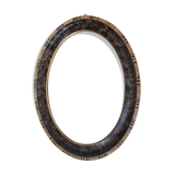 Beautiful old wooden oval frame - Art Deco 1920