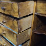 Secretary with three bodies in walnut from the Louis XVI period.