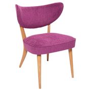 Mid-Century Purple Velvet Club Chair, Europe, 1960s