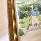 Illustration of a "French garden" under glass