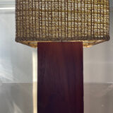 Scandinavian lamp in teak and rope years 60-70