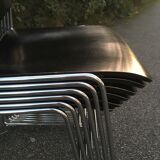Set of 6 David Rowland Black Chairs 40/4