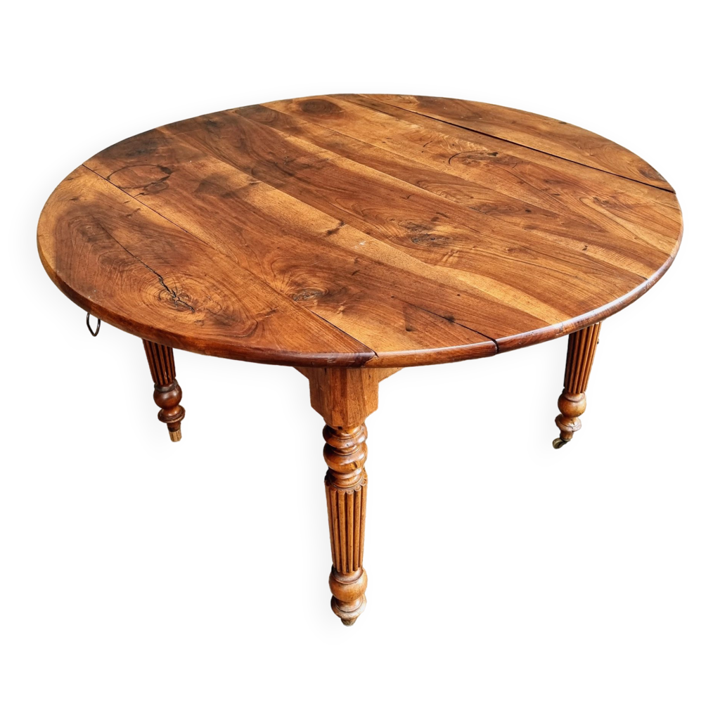 Table de réunion ronde 120 cm EVIDENCE - pieds aluminium - plateau imitation merisier Pas Cher | Bureau Vallée