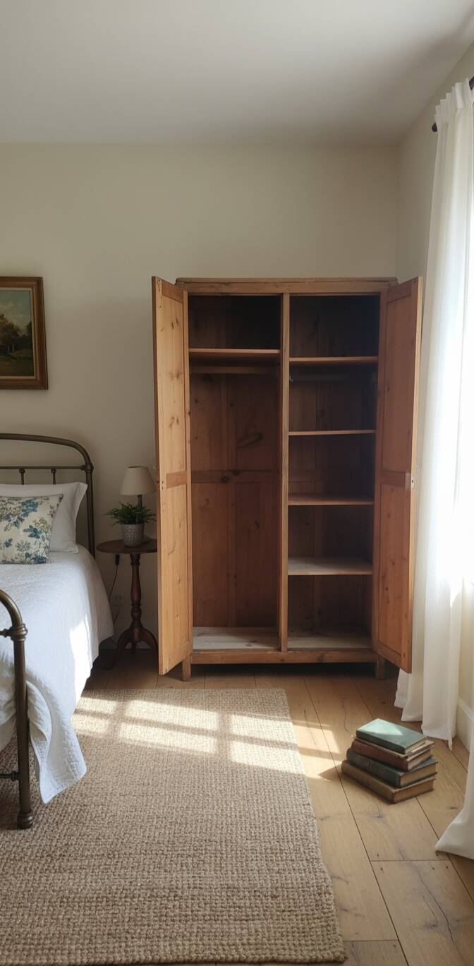 René Gabriel "Reconstruction" Wardrobe in Raw Wood – MRU Design 1950