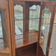 Large curved display cabinet in cherry wood in Louis XV style – 20th century