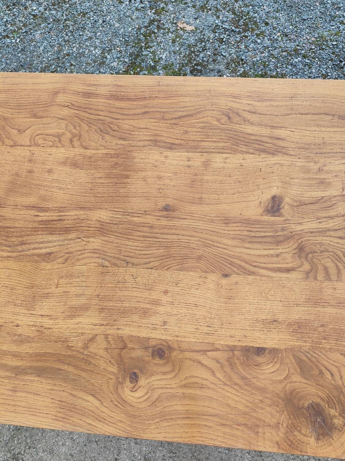 XXL farmhouse table with spindle legs 320 cm in solid oak
