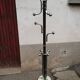 Vintage metal and marble coat rack