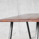 Solid wood coffee table and metal feet-1960