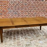 Oak community table with 8 drawers, 19th century