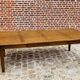 Oak community table with 8 drawers, 19th century