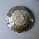 2 enameled stoneware cups, one of which is signed
