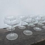 12 coupes en verre
