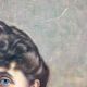 Portrait woman with blue eyes, oil on canvas signed J Bernard 1929