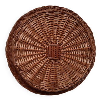 Old wicker tray