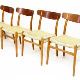 Four Vintage 1950s CH-23 Chairs by Hans Wegner