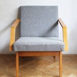 Pair of 1970s Armchairs by Mier with new fabric
