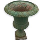 Vase Medici Late XIXth enamel Green