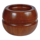 Solid teak bowl with lid. Denmark 1960s (2)