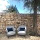 2 Toadstool armchairs