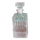 Stretched diamond-tipped glass decanter